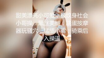 甜美漂亮小可爱，被纹身社会小哥操，黑丝美腿，跳蛋按摩器玩骚穴，猛插小嘴，骑乘后入操逼